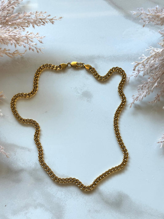 Unisex Celeste Cuban Chain