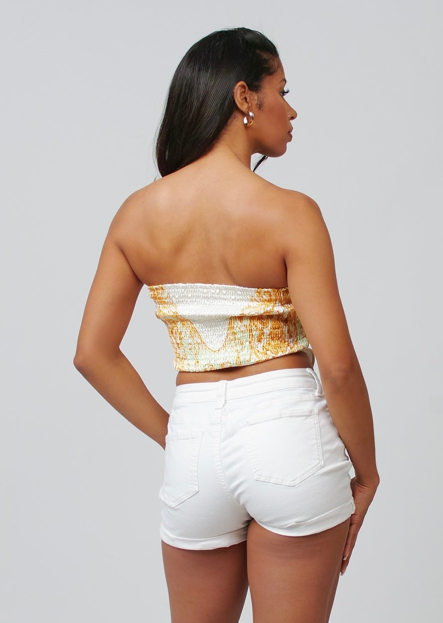 The Nina Satin Scarf Top